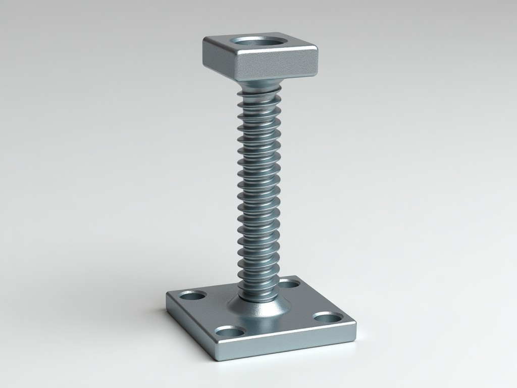 galvanized screw jack base u head